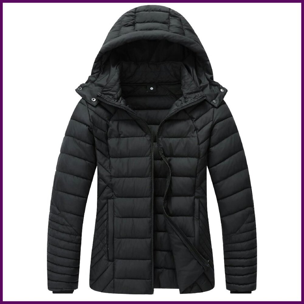 Lightweight Quilted Down Coat Windproof Waterproo… - image 1